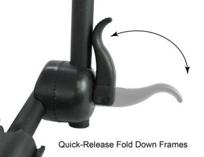 FoldAway-J™ Kayak Carrier with Tie-Downs - J-Style - Folding - Side Loading - Image 6
