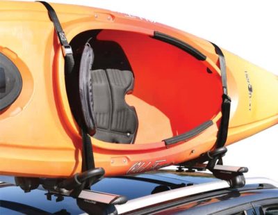 FoldAway-J™ Kayak Carrier with Tie-Downs - J-Style - Folding - Side Loading - Image 4
